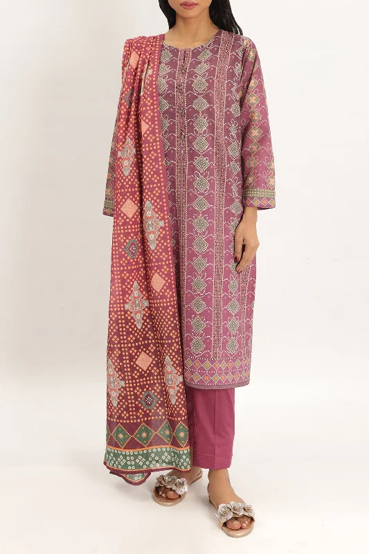 Printed Lawn Stitched 3 Piece