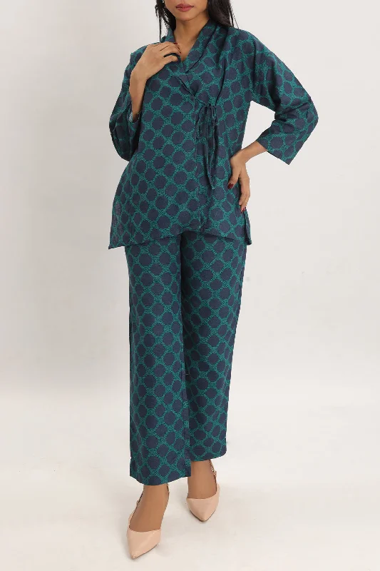 Printed Cotton Khaddar Stitched 2 Piece (Shirt/Trouser)