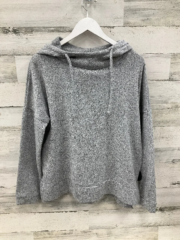 Sweatshirt Hoodie By Sonoma In Grey, Size: L