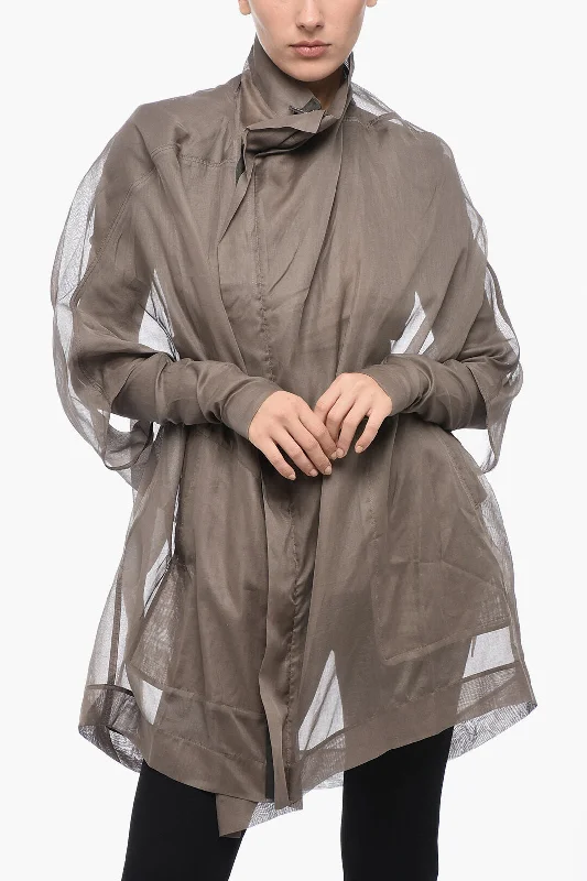 Rick Owens Asymmetric SAILBIKER Coat