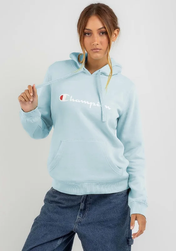 Champion Womens Script Hoodie <BR> CWG4N EGW