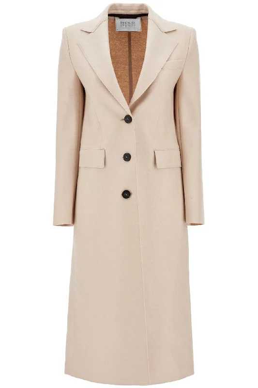 Harris Wharf London Women's Single-Breasted Coat In Pressed Wool