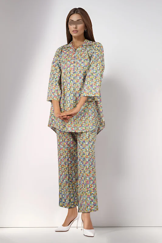 Printed Cambric Stitched 2 Piece (Shirt/Trouser)