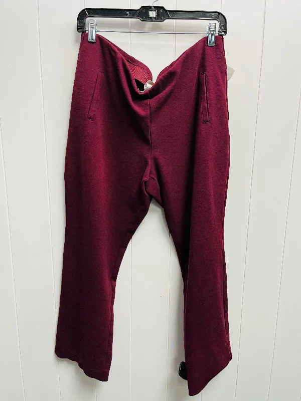 Pants Leggings By Chicos In Maroon, Size: Xlp