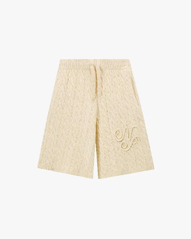 LA NONNA SHORTS MARSHMALLOW