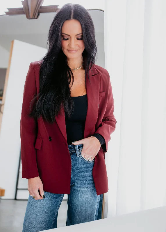 Elara Button Front Blazer