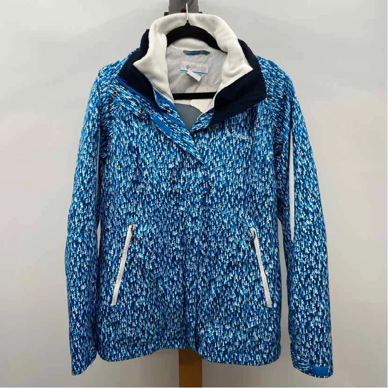 Columbia Women's Size L Blue Dashes Jacket