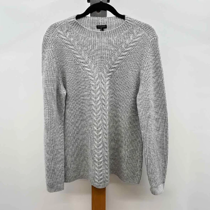 Talbots Women's Size M Gray Cable Knit Sweater