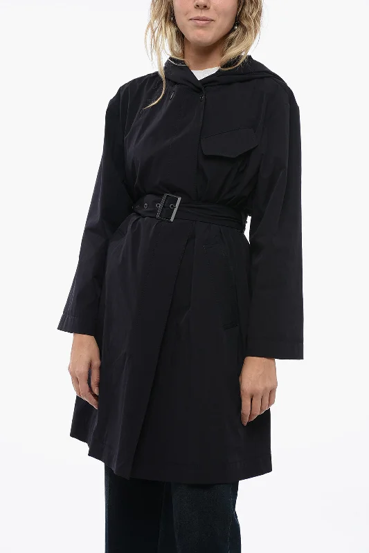 Armani EMPORIO Tec Fabbric Trench with Belt