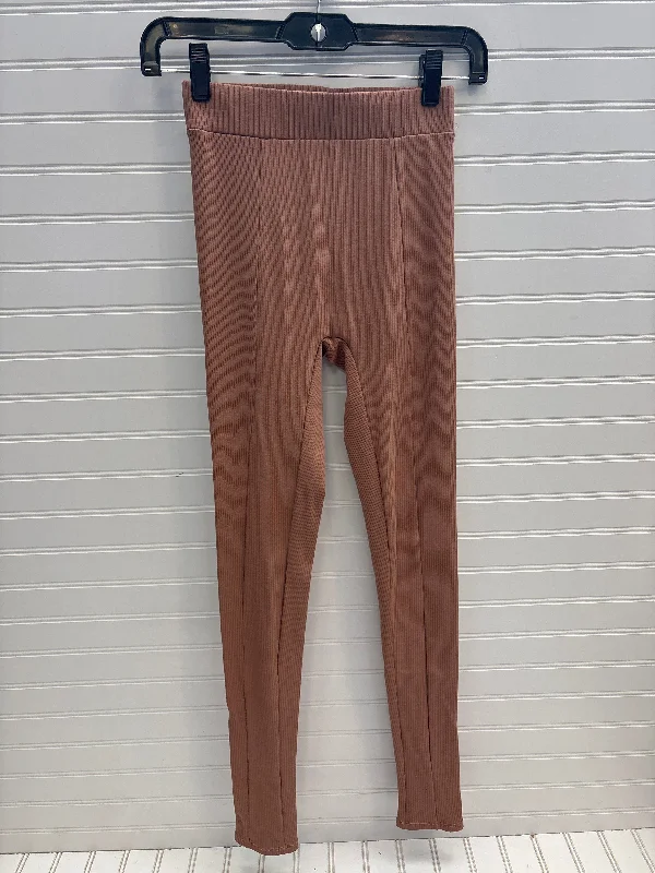 Pants Leggings By Naked Wardrobe In Tan, Size: Xs