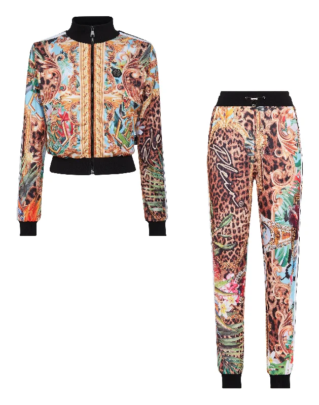 Tracksuit Top/Trousers Baroque Flowers