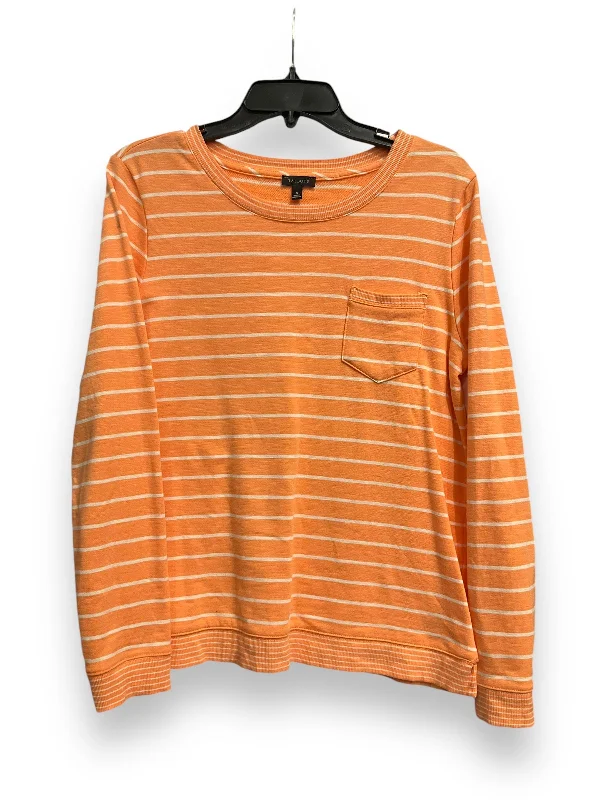 Sweatshirt Crewneck By Talbots In Striped, Size: S