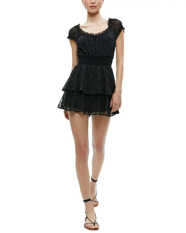 alice + olivia Gracie Ruffle Romper