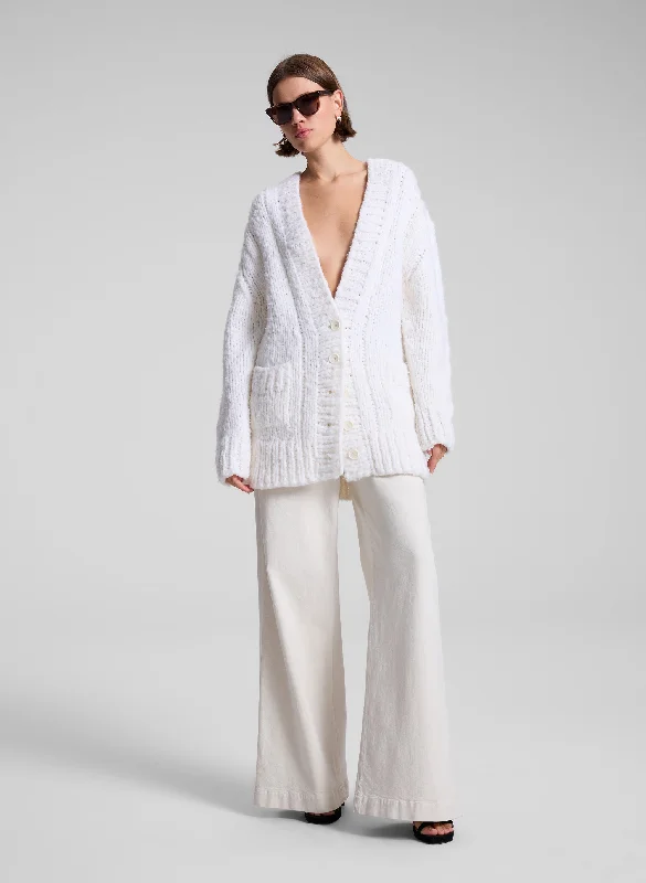 Lou Cashmere Silk Oversized Cardigan