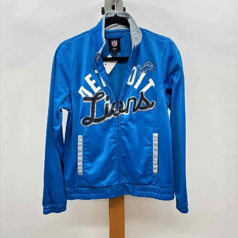 NFL Women's Size M Blue Detroit Lions Jacket