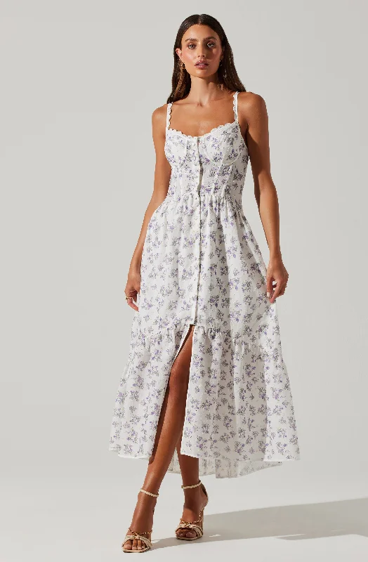 Yamila Floral Midi Dress