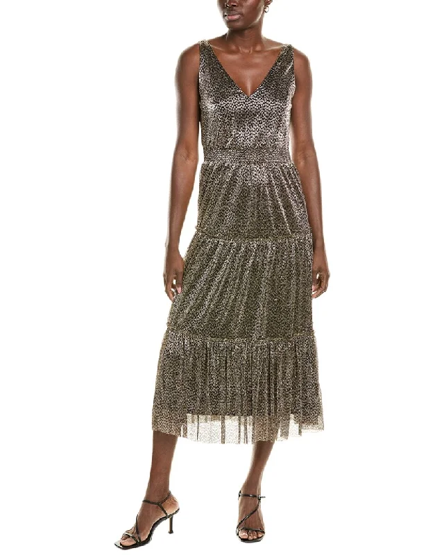 1.STATE Plunge V-Maxi Dress