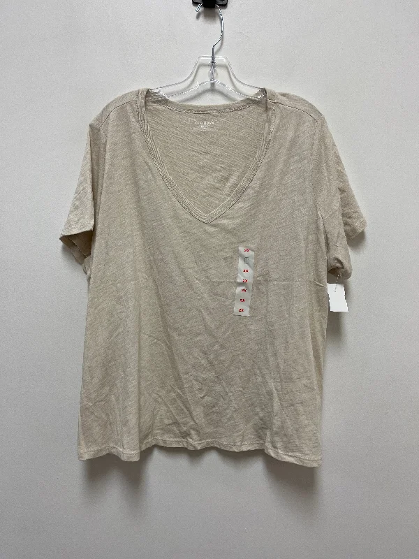 Cream Top Short Sleeve Old Navy, Size 2x