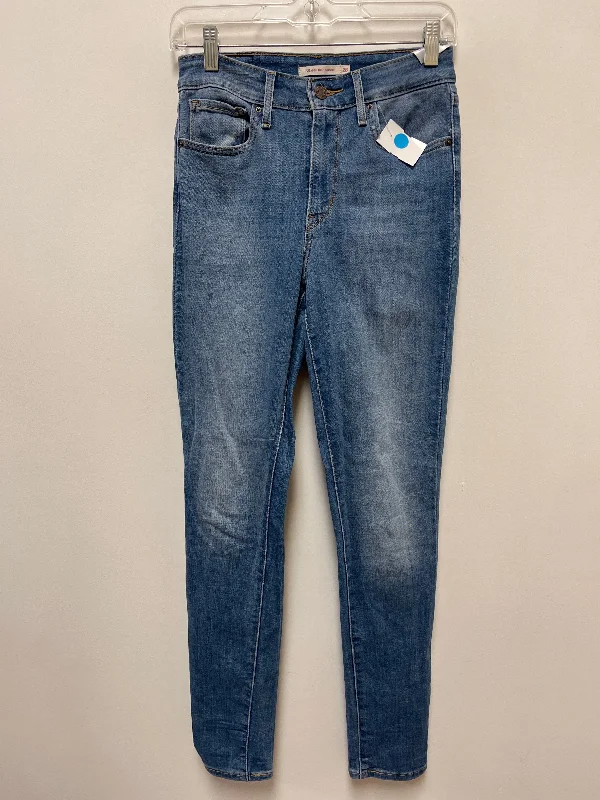 Jeans Skinny By Levis In Blue Denim, Size: 6