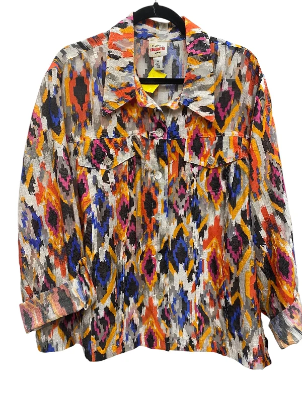 Top Long Sleeve By Ruby Rd In Multi-colored, Size: 2x