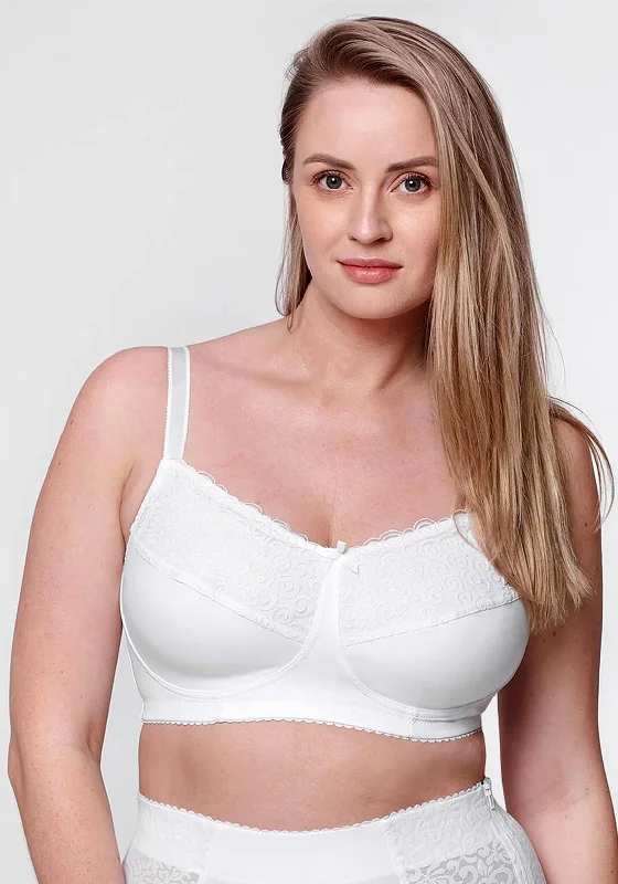 Kudreshov Lingerie Oresta Wire Free Mastectomy Bra, White