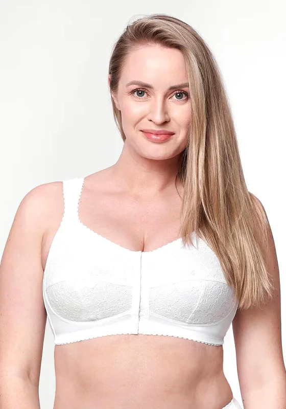 Kudreshov Lingerie Bona Front Fastening Wire Free Bra, White