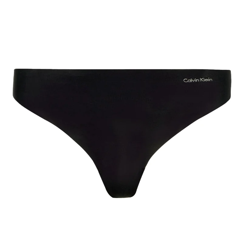 Calvin Klein Seamless Invisibles Microfiber Thong - Black