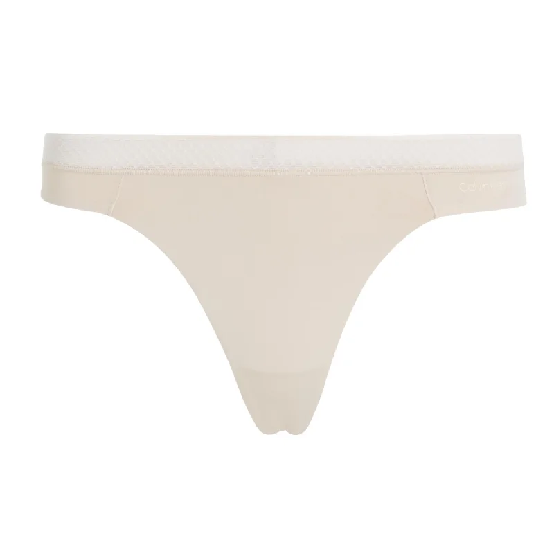 Calvin Klein Seductive Comfort Light Thong - Beechwood