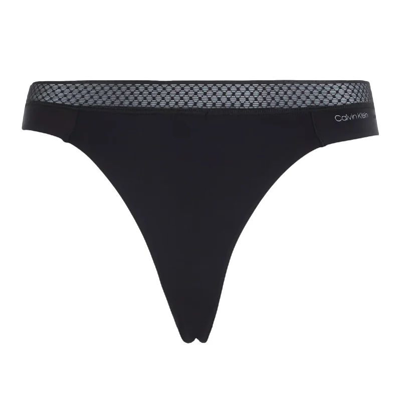 Calvin Klein Seductive Comfort Light Thong - Black