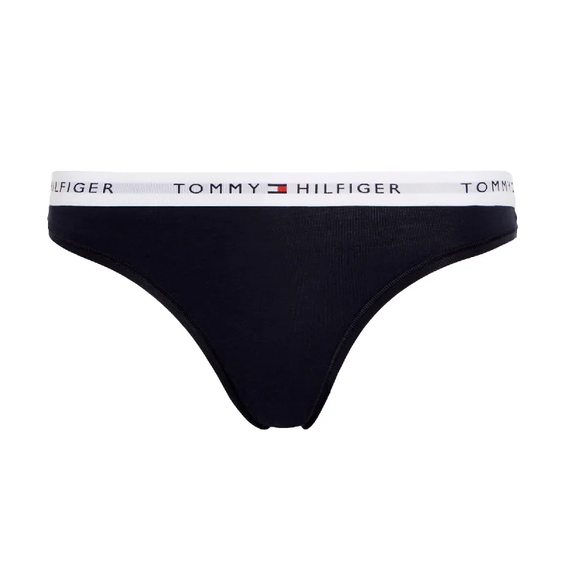 Tommy Hilfiger Logo Waistband Thong - Desert Sky