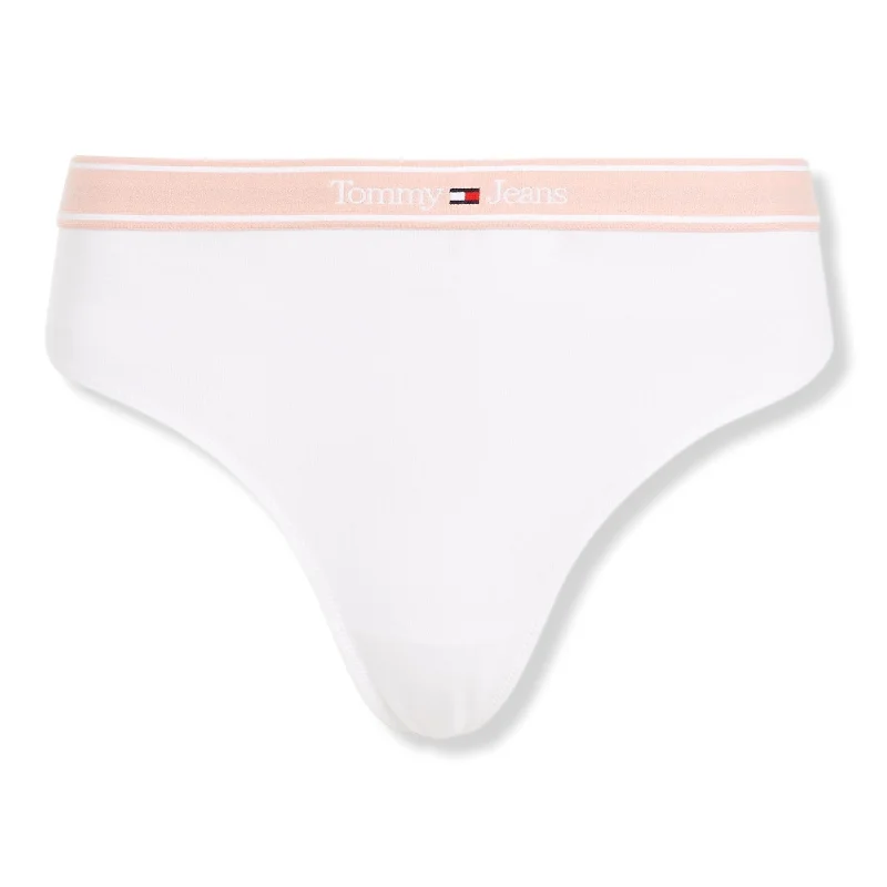 Tommy Hilfiger Tommy Jeans Logo Thong - White