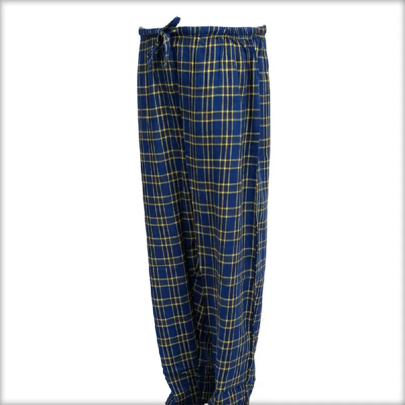 Blue Checkered Pajama For Women