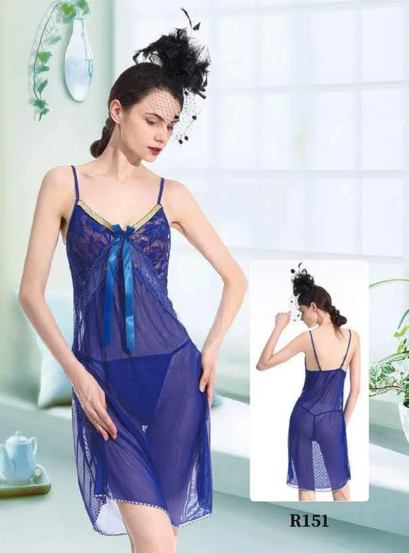 Enora Short Romantic  Nighty For Women - R151