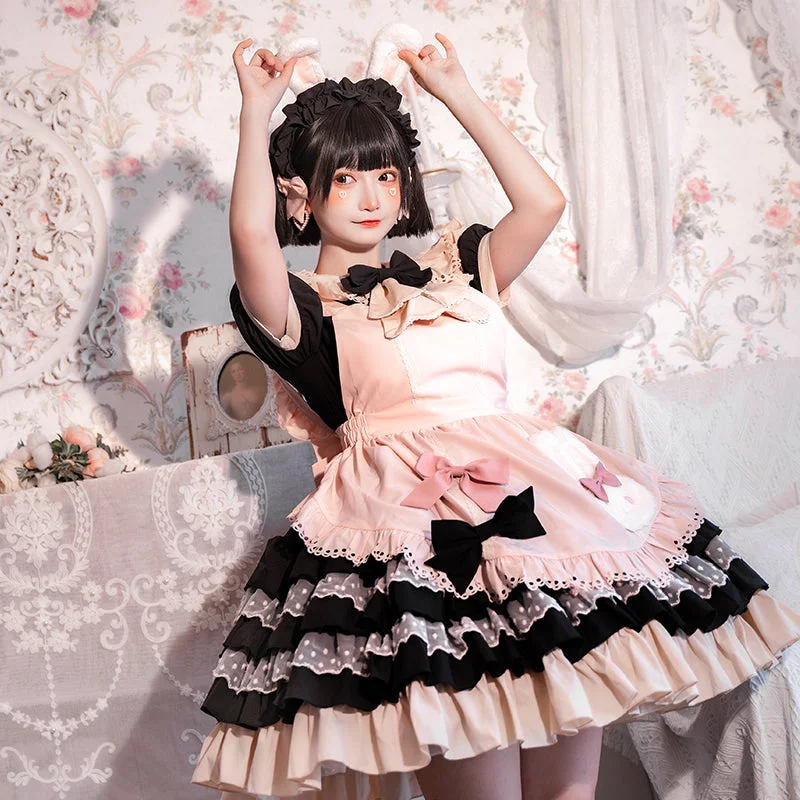 Lolita cute maid suit PL53296