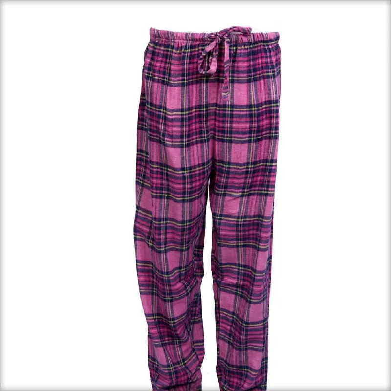 Pink & Black Checkered Pajama For Women