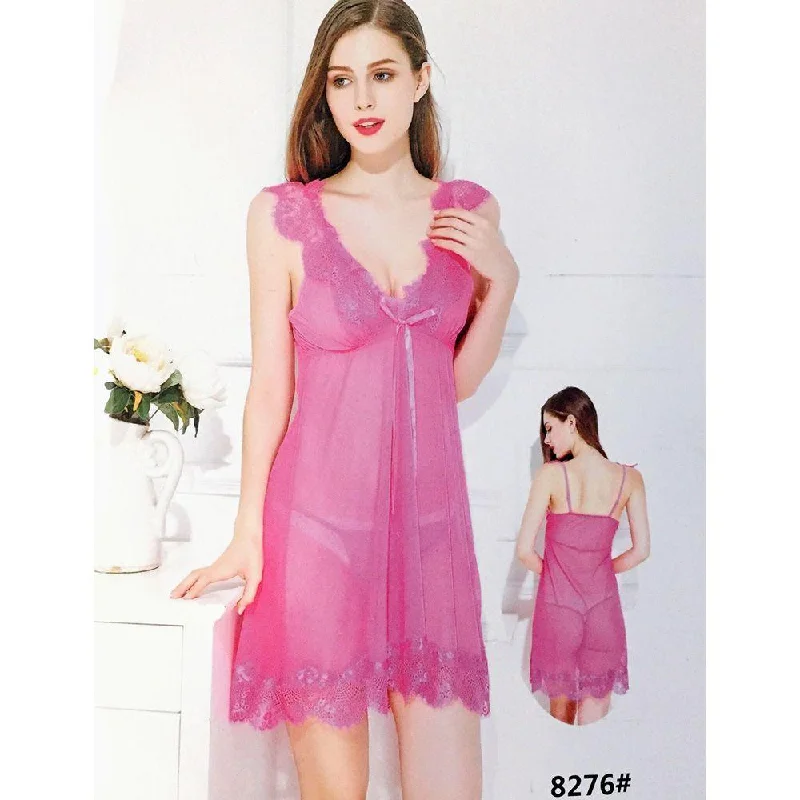 Short Net Nighty Semi-Transparent - 8276