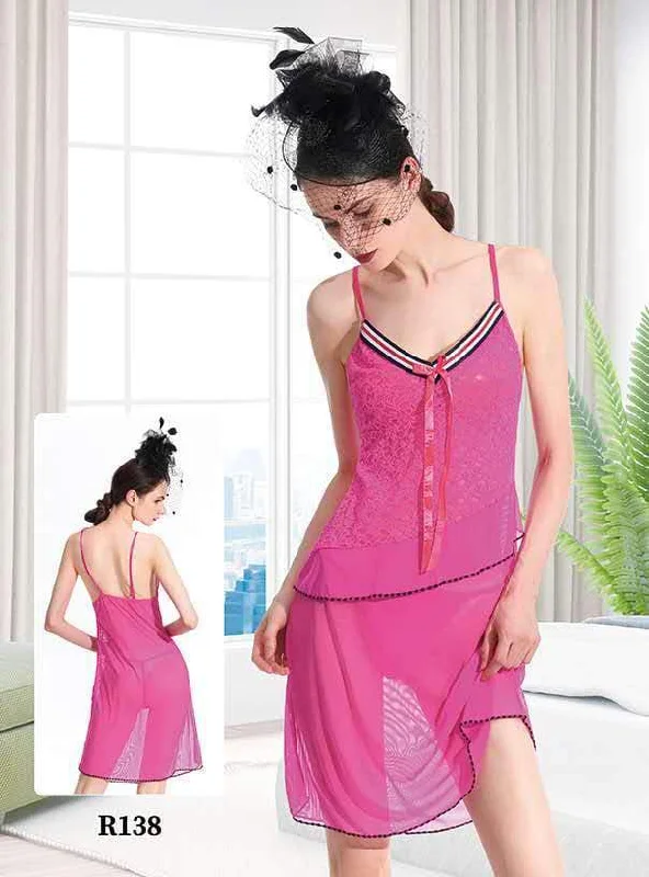 Trendy Feb Short Romantic  Nighty For Women - R138