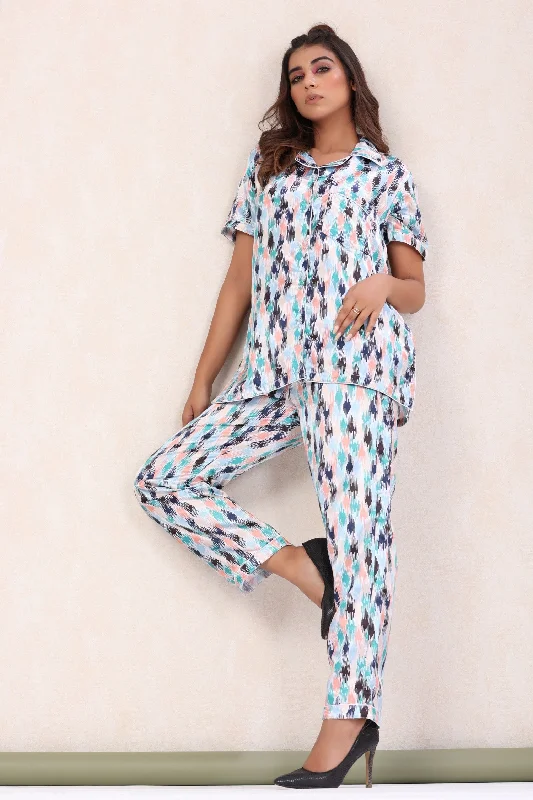 Luxe Maze Print Pajama Set