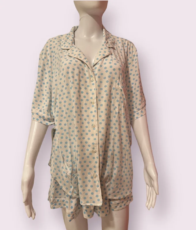 VS Button Up Jersey Cotton Pajama XXL