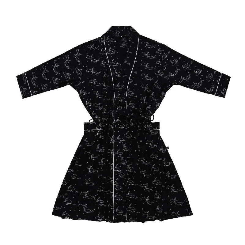 Midnight Cloud Moon Women's Bamboo Robe