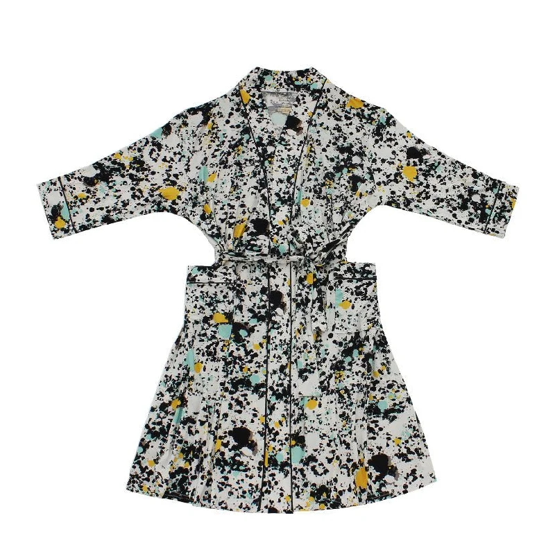 Splatter Paint Women's Bamboo Robe